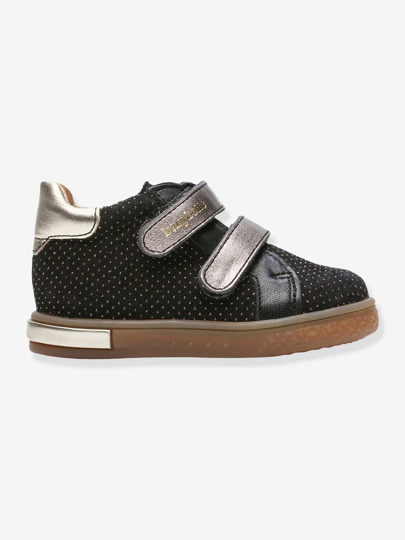 Bottillons sneakers cuir bébé fille Azaliss Babybotte® noir