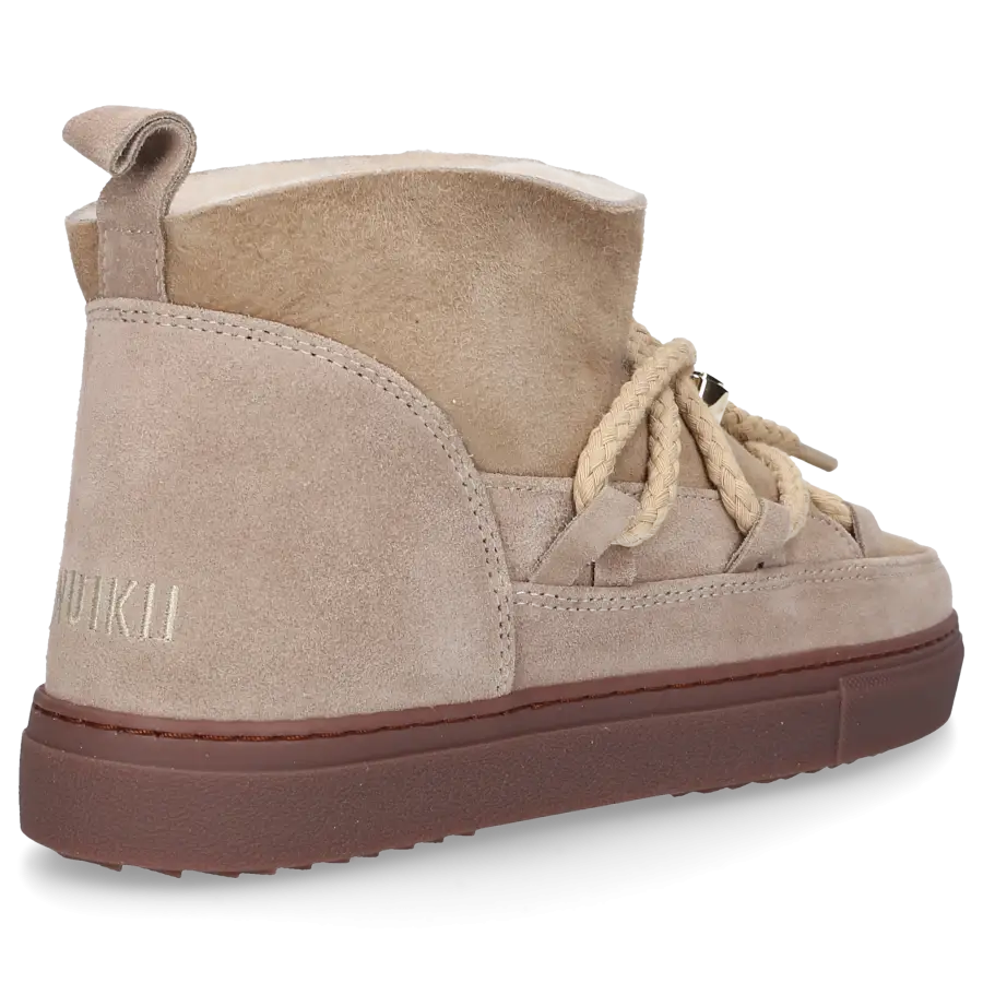 INUIKII - Snowboots CLASSIC LOW Veloursleder - beige