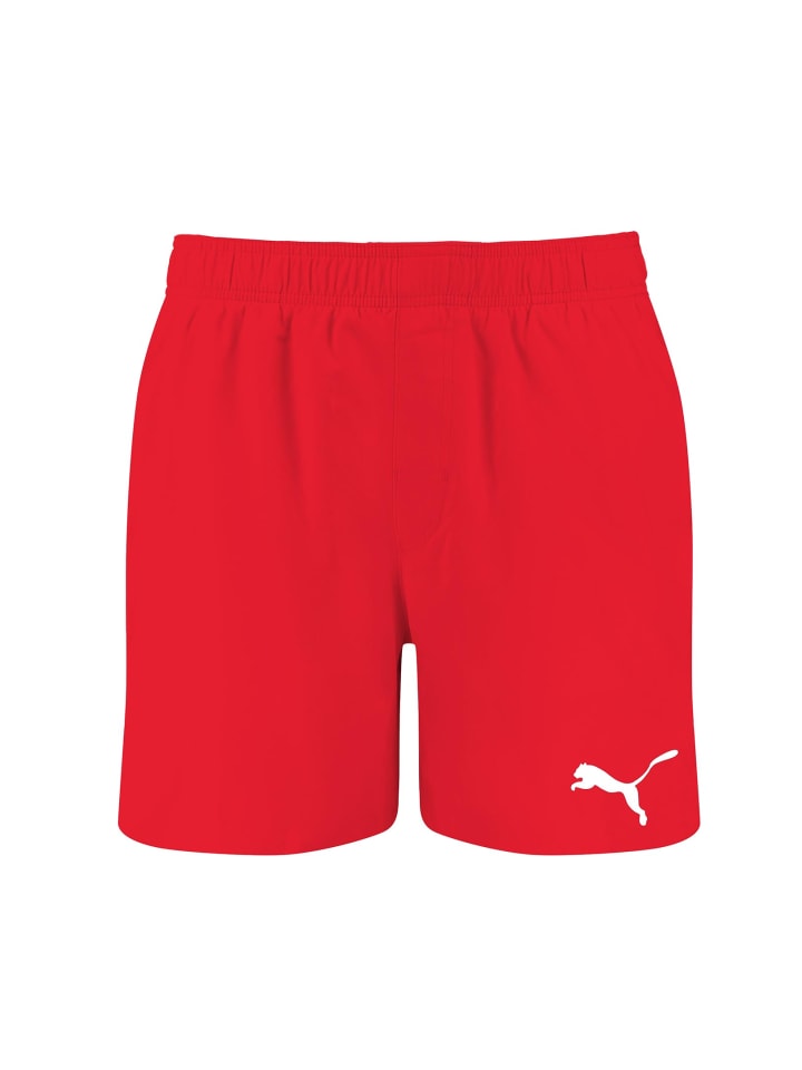 Puma Badehose SWIM MEN MID SCHORTS in Red günstig kaufen