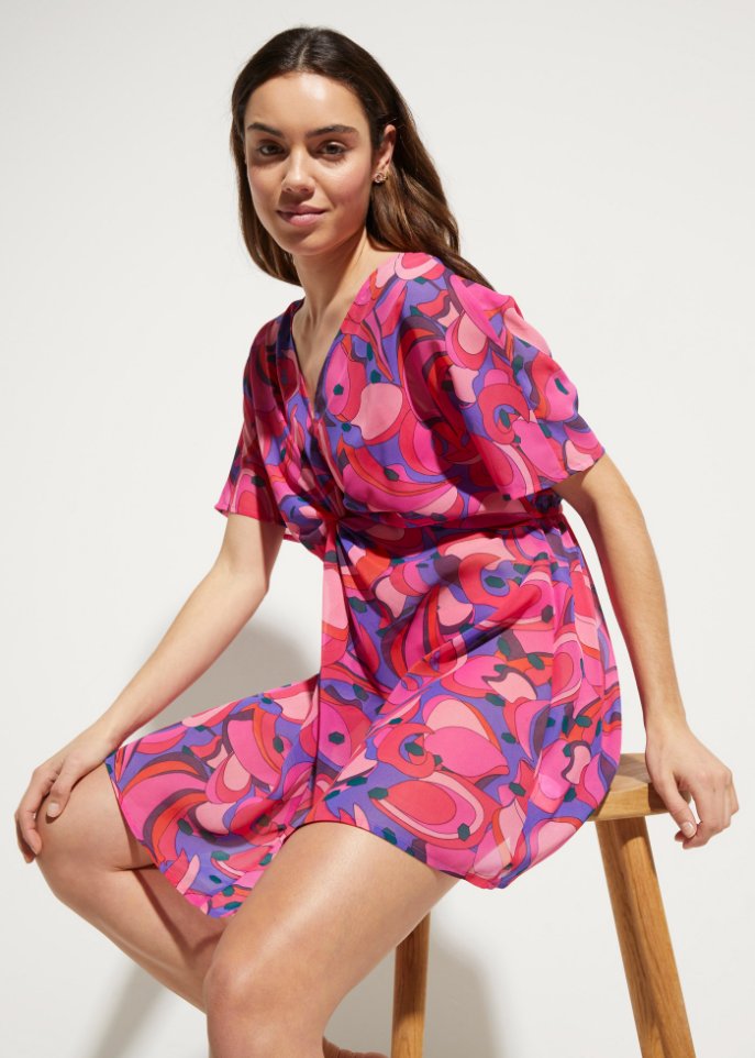 Strand Tunika-Kleid aus recyceltem Polyester