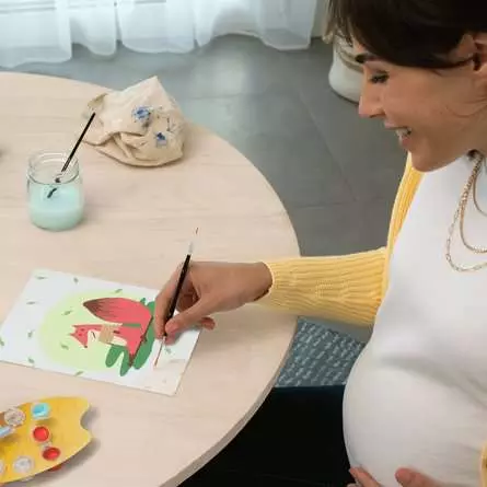 CreArt Hello Baby: Kleiner Fuchs - Malen nach Zahlen für Erwachsene