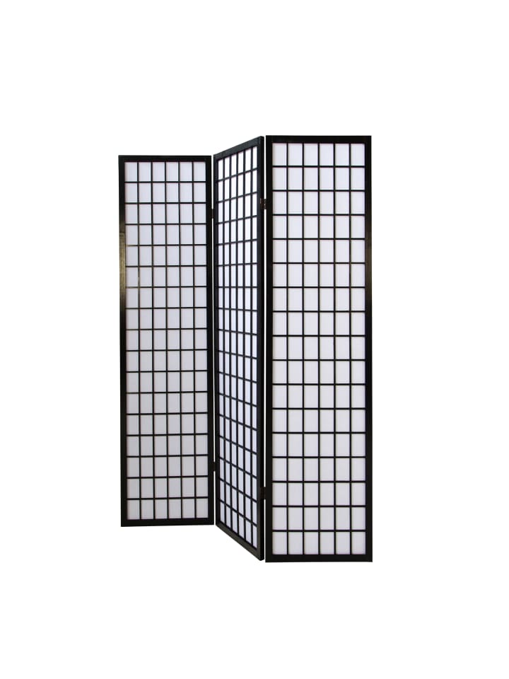 Homestyle4u 3-tlg. Paravent in Schwarz 132x175 günstig kaufen onesize