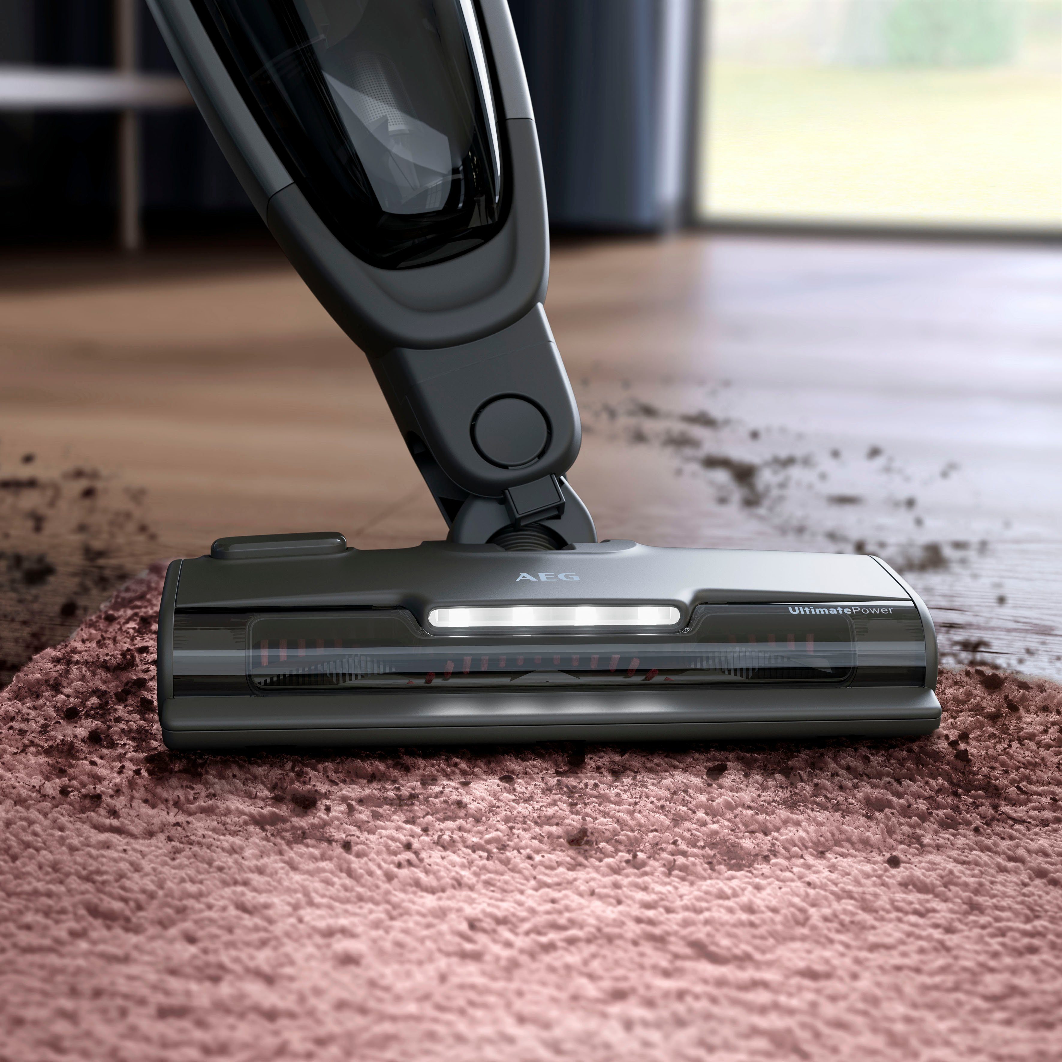 AEG Akku-Hand-und Stielstaubsauger CLEAN ÖKO 6000 (AS62B25ÖKO), beutellos, 2in1, leise 79dB(A), 47 % Recyclingmaterial, bis zu 55 Min. Laufzeit