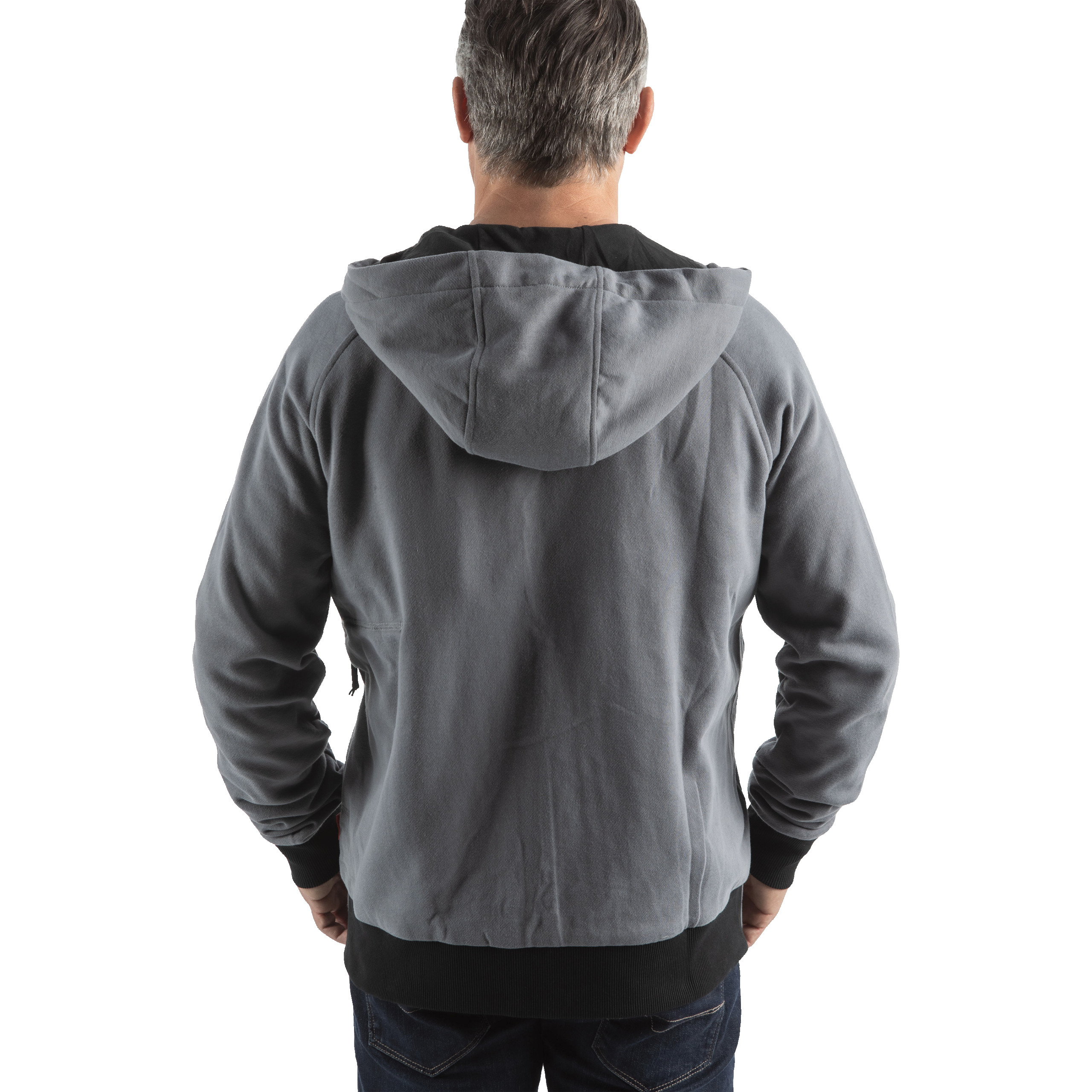 Felpa con cappuccio riscaldata Milwaukee 4932480070 M12 HHGREY4 - Grigio - Taglia XXL Batteria e caricabatterie esclusi.