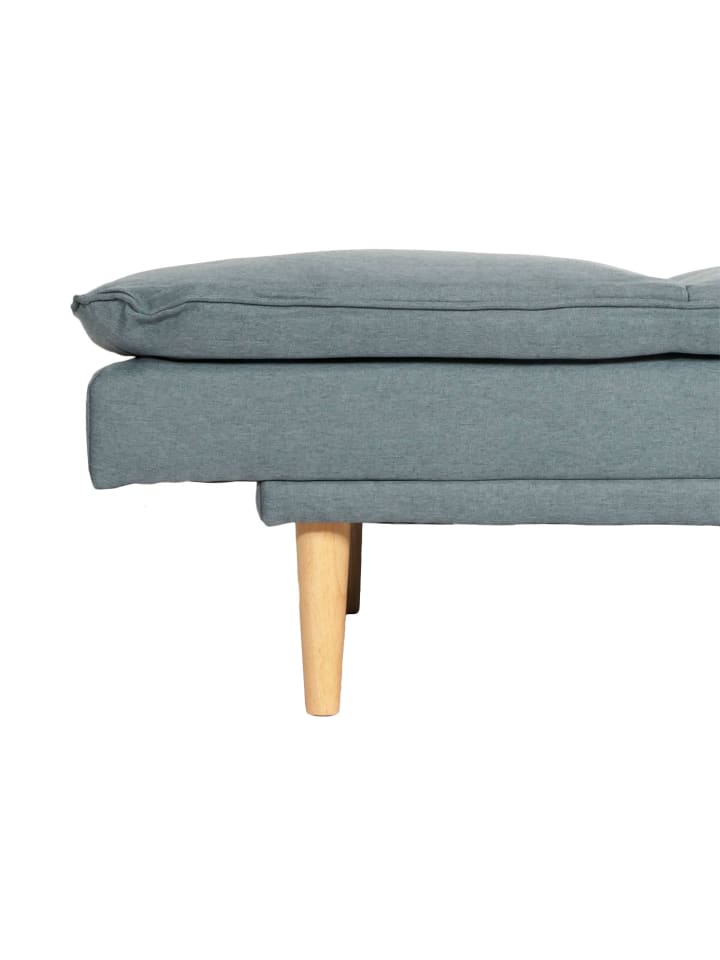 MCW Schlafsofa M79 Schlaffunktion Liegefläche 180x110cm, Stoff/Textil blau-grau günstig kaufen onesize