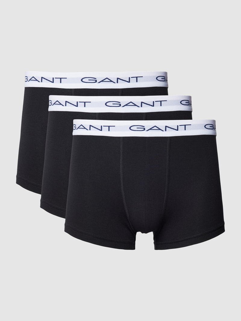 Trunks mit elastischem Logo-Bund im 3er-Pack in schwarz