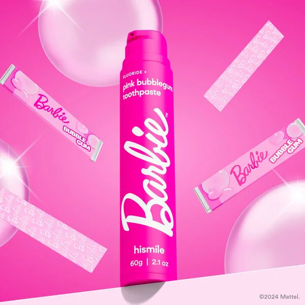 Hismile Barbie Pink Bubblegum Zahnpasta 60g