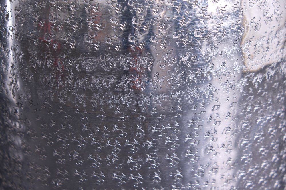 riess-ambiente Bodenvase ORIENTAL 50cm silber (1 St), Deko · Blumen · Hammerschlag Design · Metall