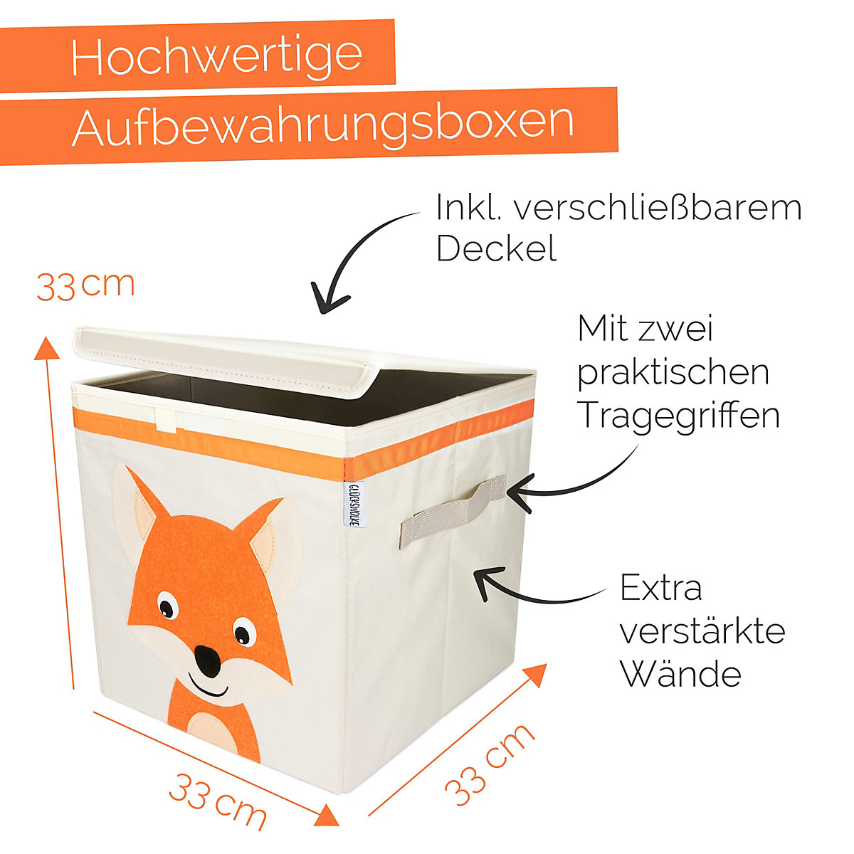Aufbewahrungsboxen - 15 Motive I Spielzeugkiste mit Deckel I Boxen zur Aufbewahrung im Kallax Regal I Kinderzimmer Deko