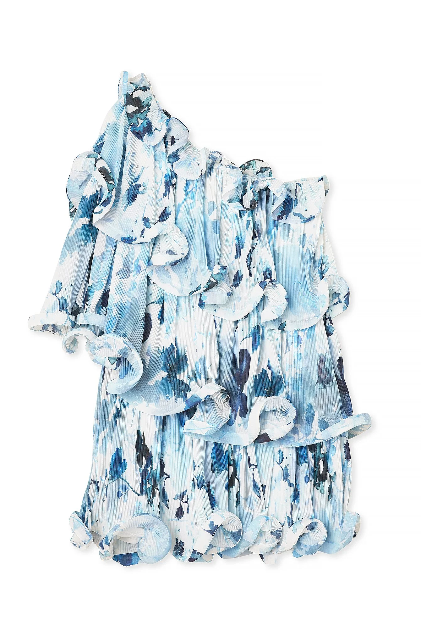 Structure Frills Mini Dress