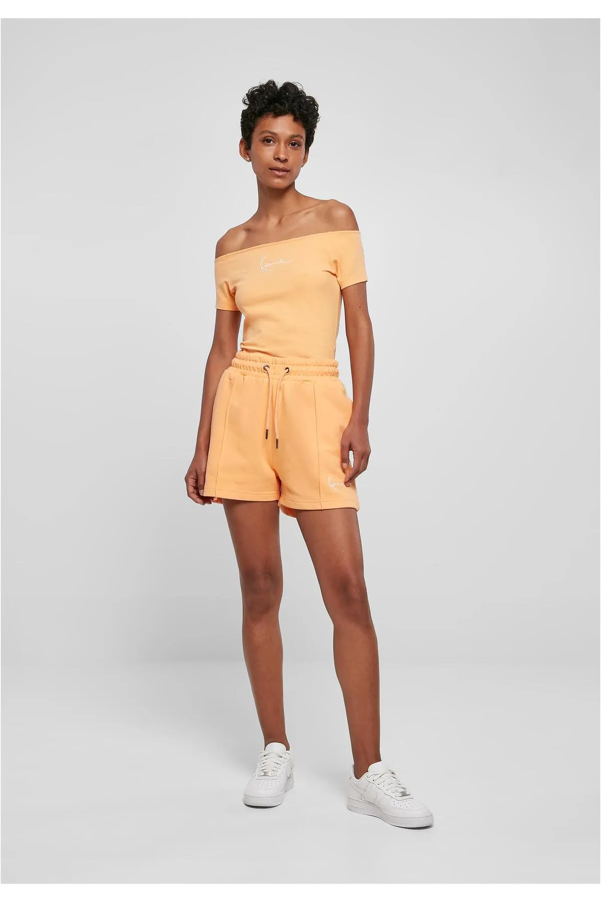 KARL KANI  Kurze Sporthose - Orange - Mittlerer Bund
