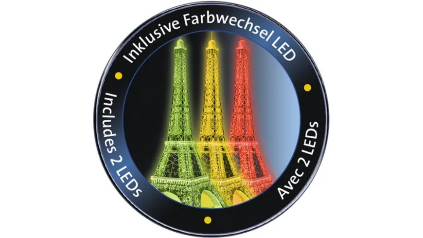 Ravensburger Puzzle - 3D-Puzzle - Eiffelturm bei Nacht, 216 Teile