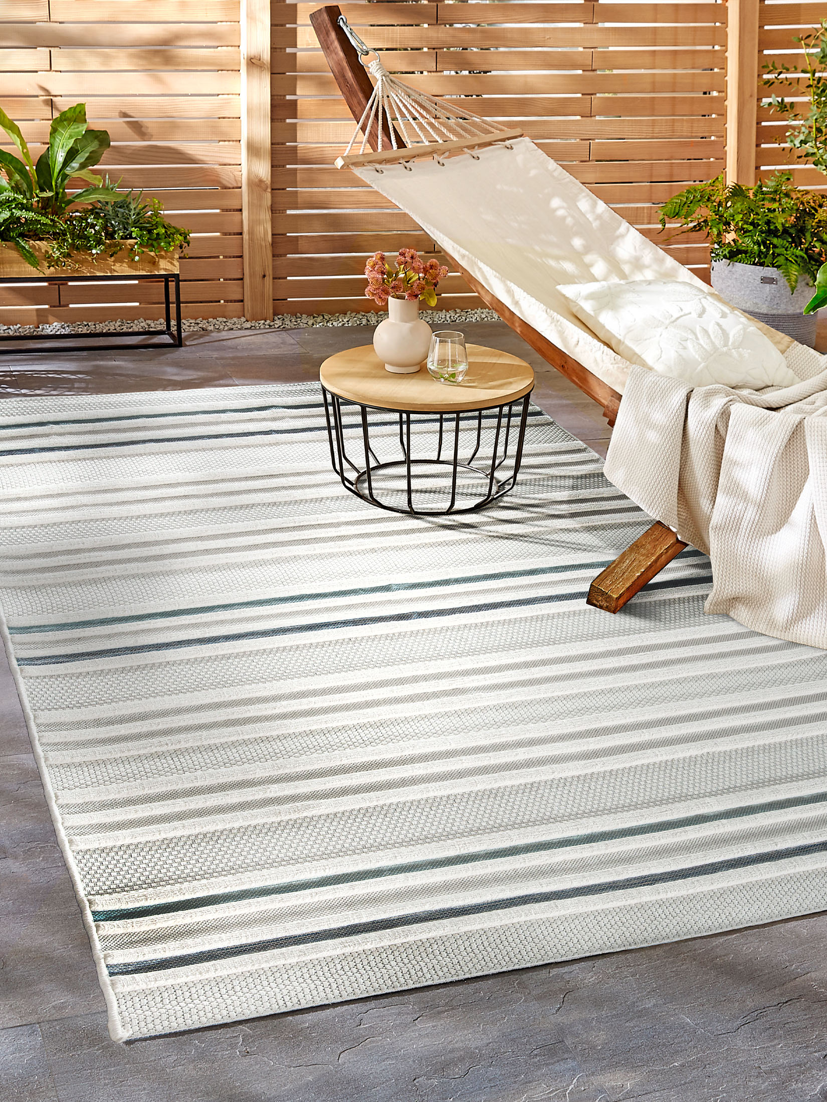 Hovetorp Outdoor-Teppich, Blau