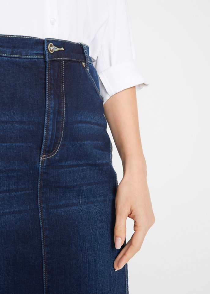 High-Waist-Stretch-Rock mit Bequembund