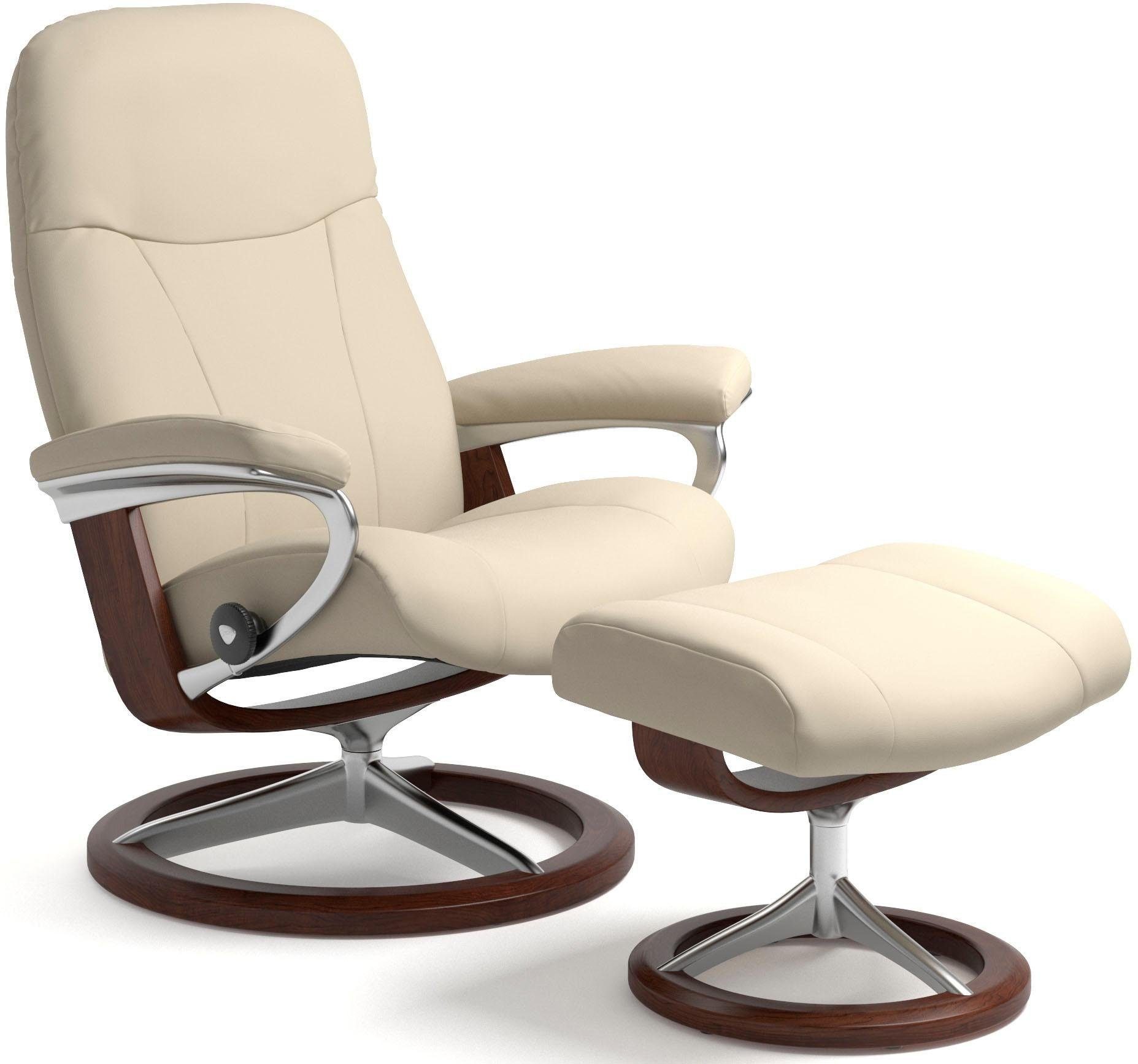 Stressless® Relaxsessel Garda (Set), mit Signature Base, Größe L, Gestell Braun