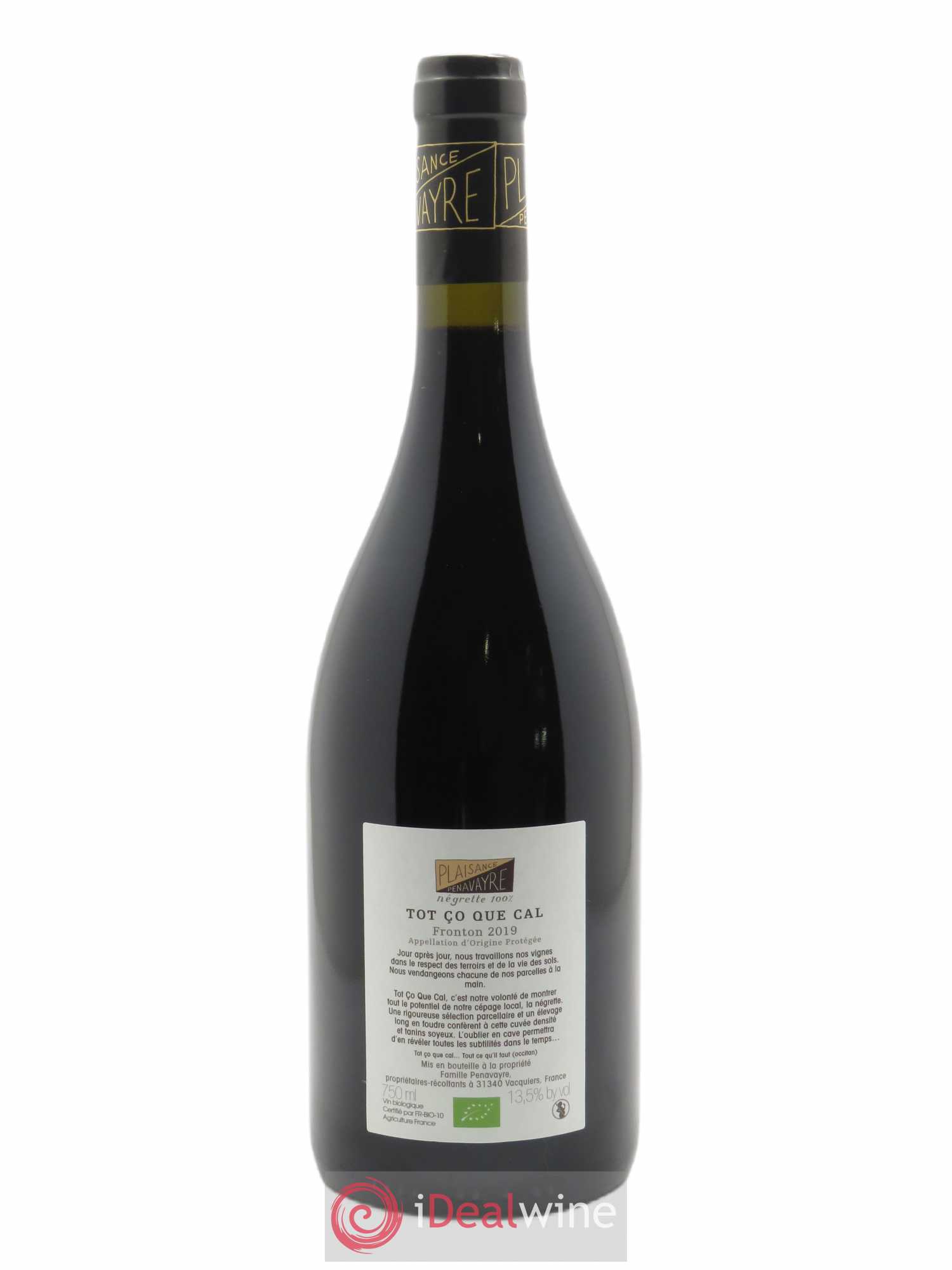 Fronton Tot ço que Cal Plaisance Penavayre  2019 - Lot de 1 Bouteille
