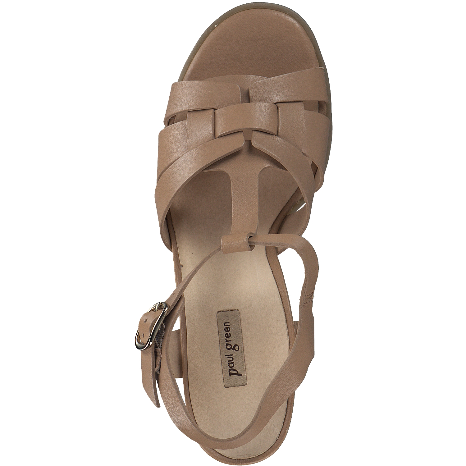 Paul Green 7907, Plateau-Sandaletten, Damen, desert