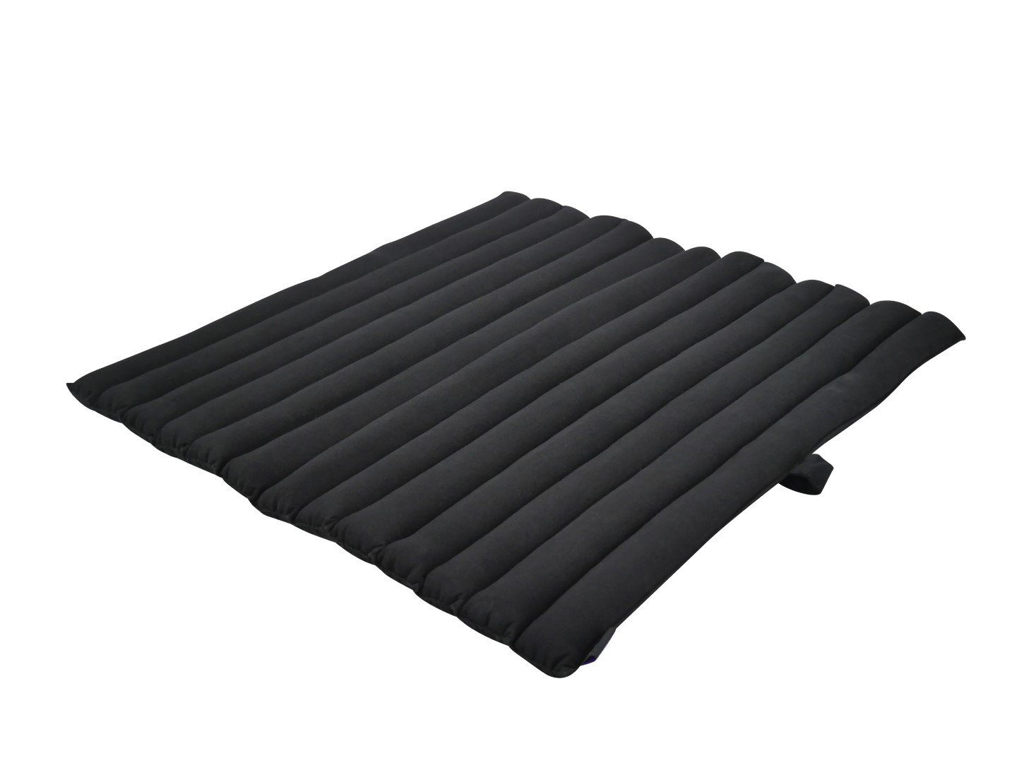 my Hamam Yogakissen Zabuton Yoga Meditationsmatte rollbar schwarz, angenehm, weich, unterstützend, 69x78cm