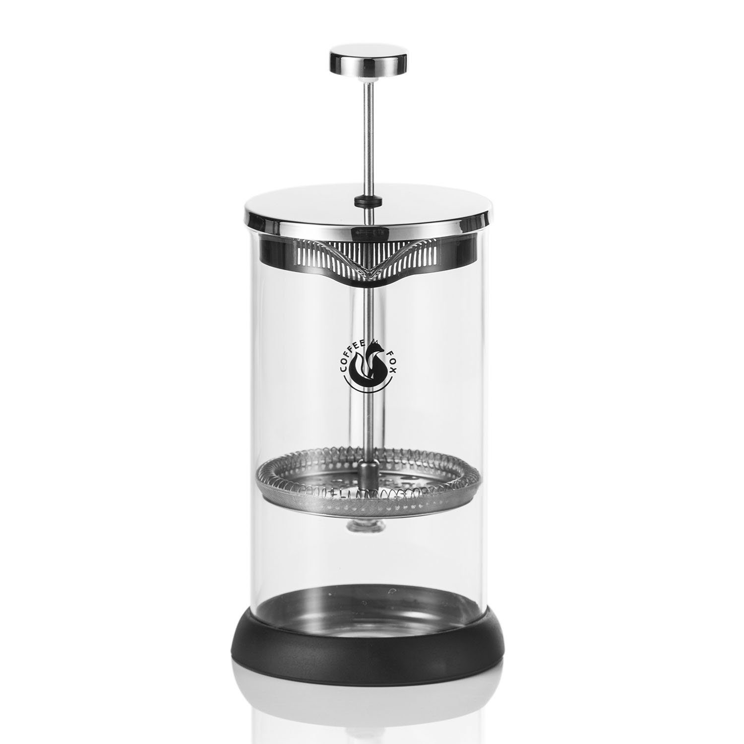 Coffee Fox French Press Kanne Kaffeezubereiter aus Glas, Pressfilterkanne, Kaffeebereiter