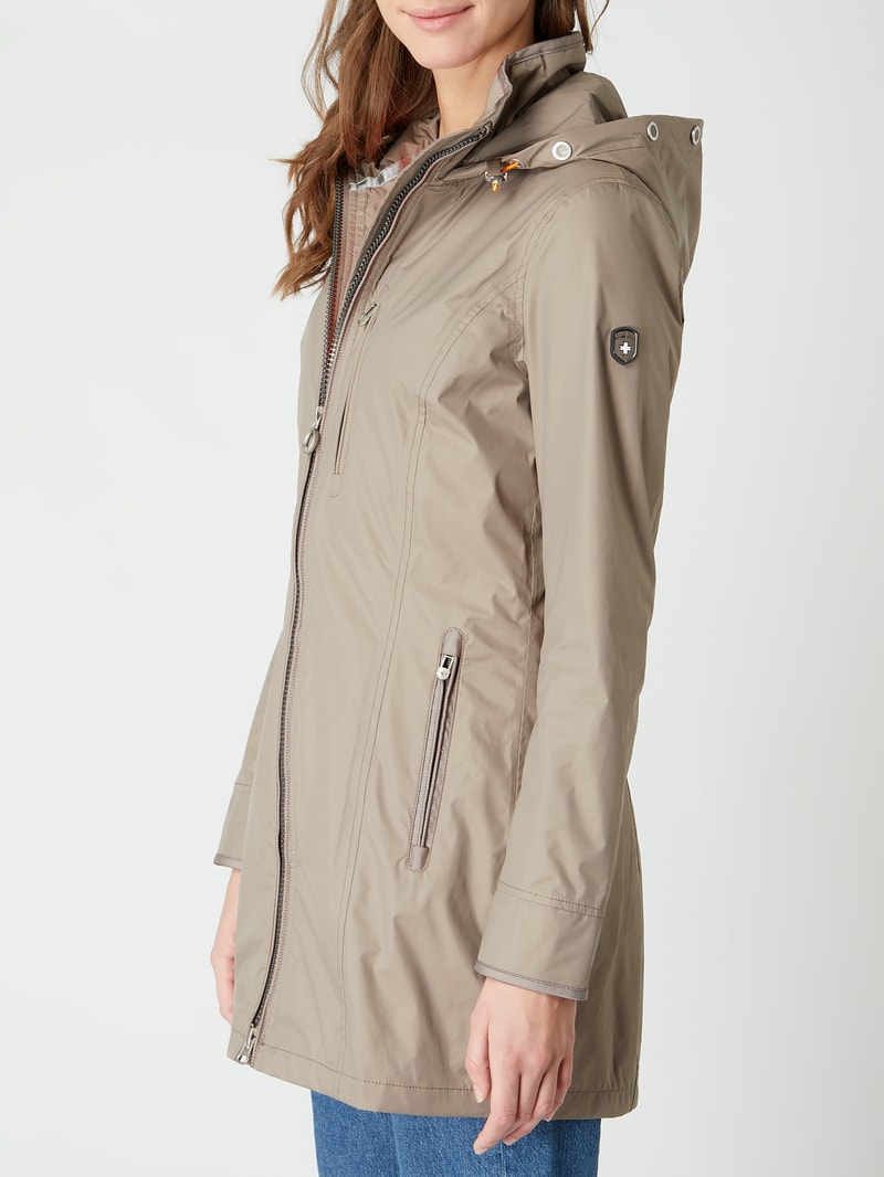 Funktionsjacke mit Kapuze Modell 'Westside' in hellbraun