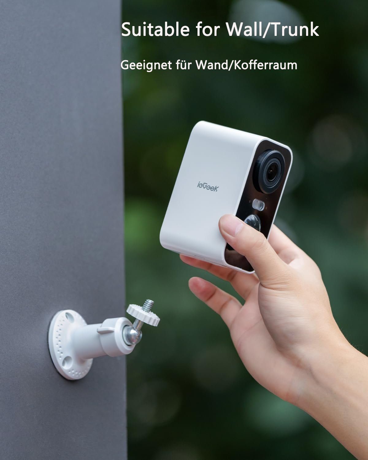 ieGeek 5MP Drahtlose Überwachungskameras Aussen Kamerasystem für zu Hause Überwachungskamera (außen/innen, Intelligente KI-Erkennung,Multi-User-Sharing,Cloud/SD Storage, Überwachung mit Bewegungslicht, Akku Kamera,Farbige Nachtsicht,WiFi IP, PIR-Bewe