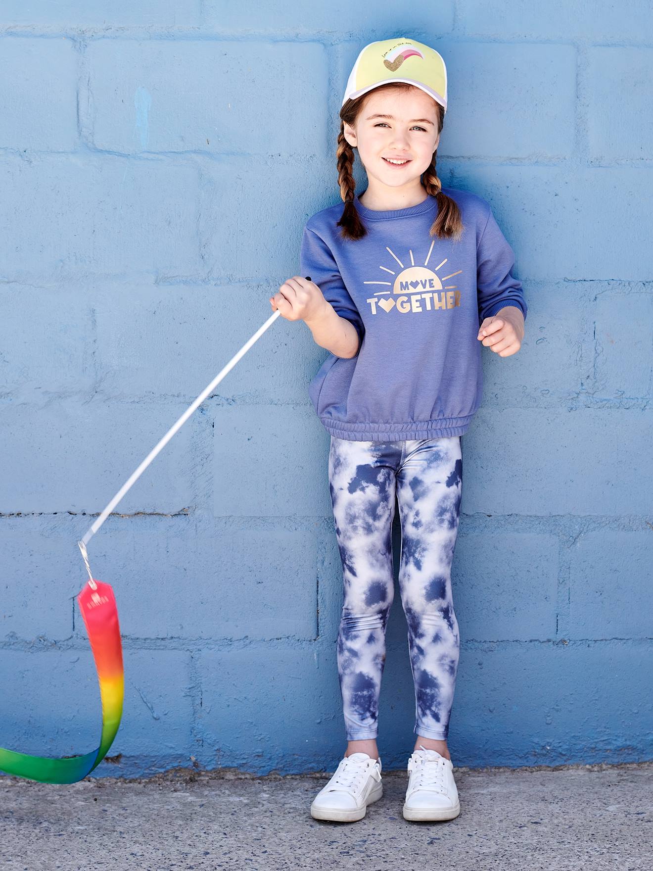 Vertbaudet Mädchen Sportleggings - blau