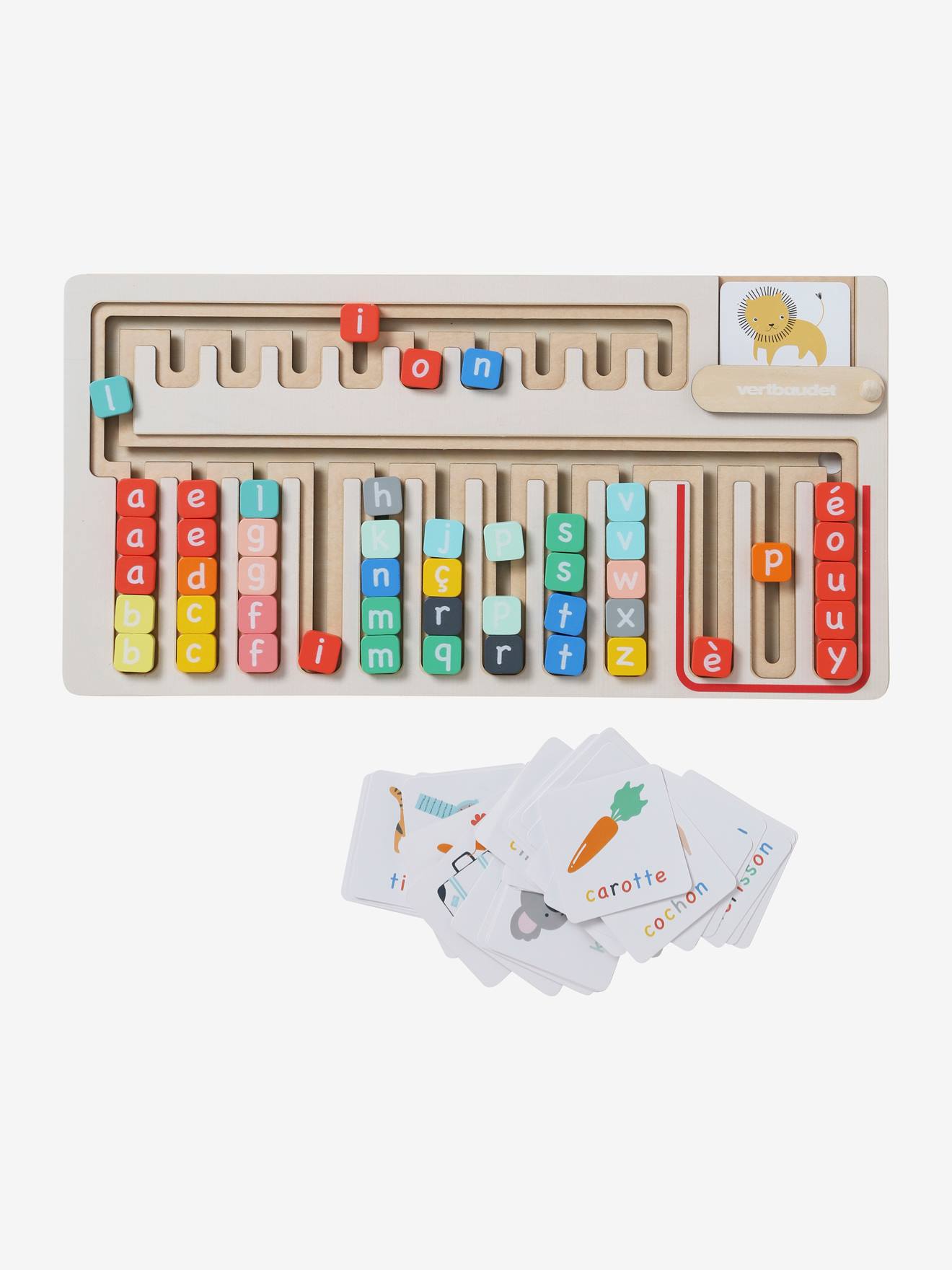 Tablette de lecture et d'écriture en bois FSC® multicolore