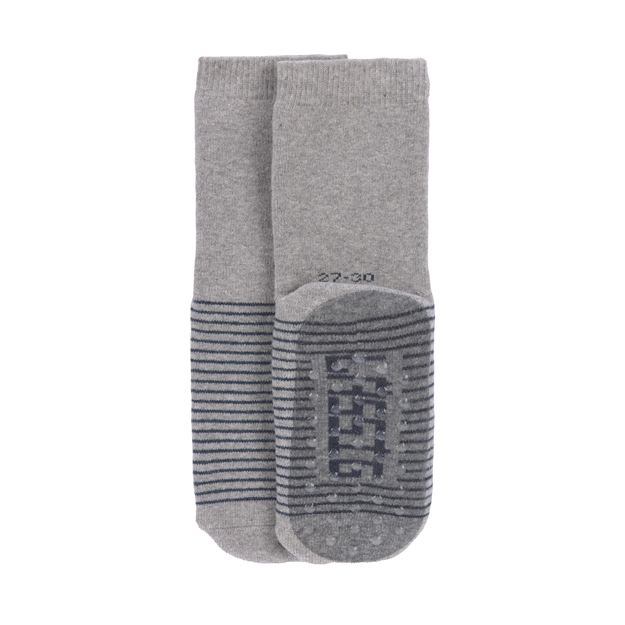 Kinder Antirutsch-Socken (2er-Set), Blau Grau