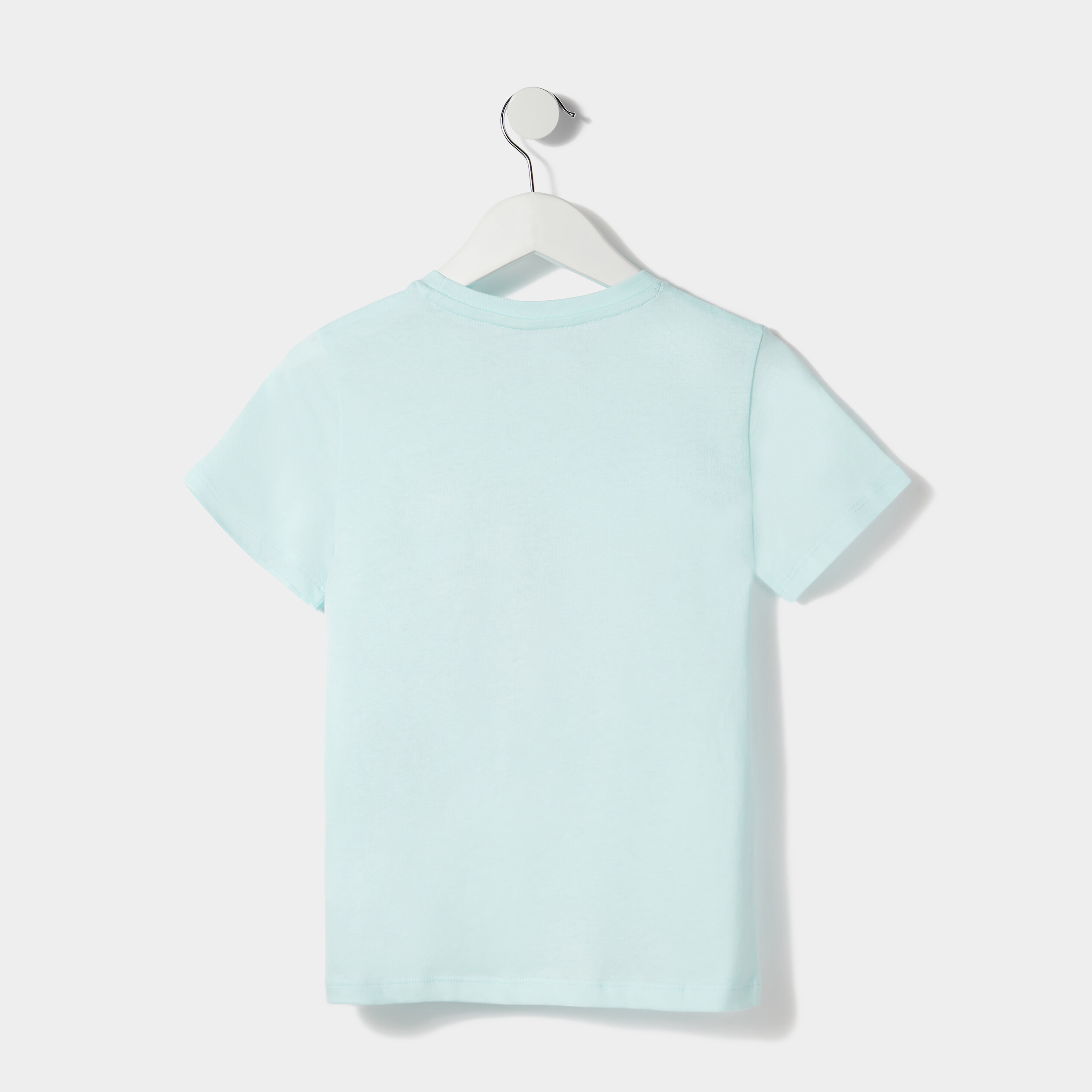 T-shirt manches courtes sequins bleu clair garçon | La Halle