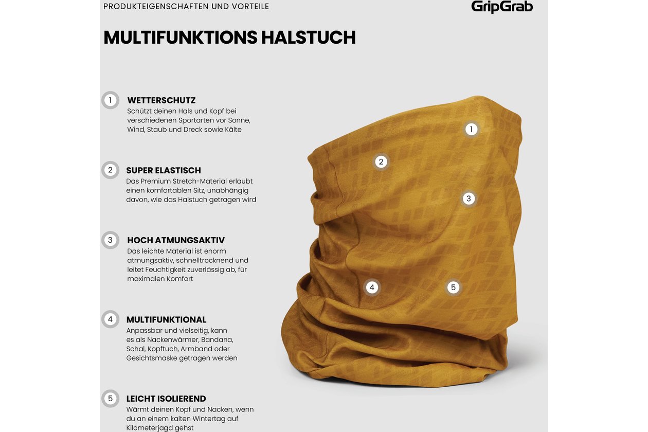 GRIPGRAB Multifunctional Neck Warmer - 2023