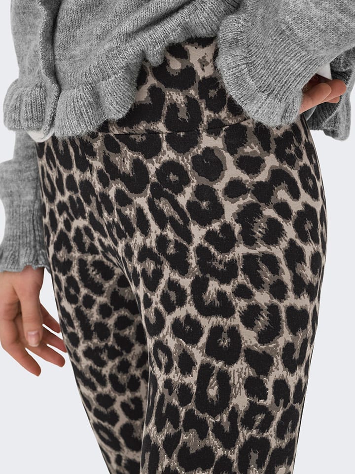 JDY Leggings in Beige/ Schwarz günstig kaufen