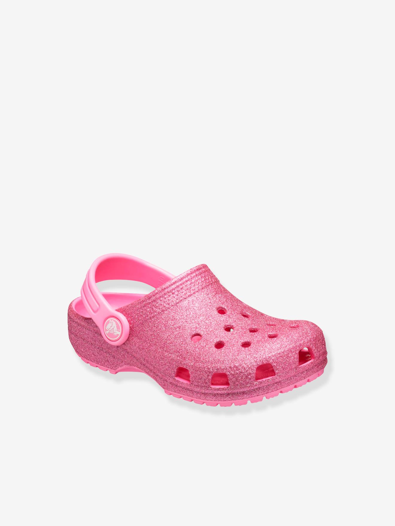 Sabots fille Classic Glitter Clog K CROCS(TM) pink lemonade