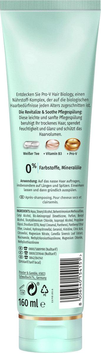 Conditioner Revitalize & Soothe, 160 ml