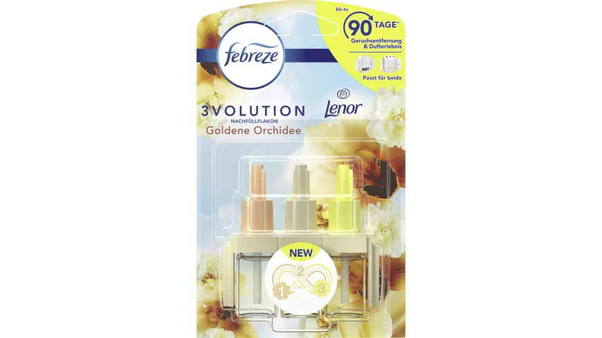 Febreze 3VOLUTION Lufterfrischer Duftstecker Nachfüllflakon Goldene Orchidee 20ml 20 ml