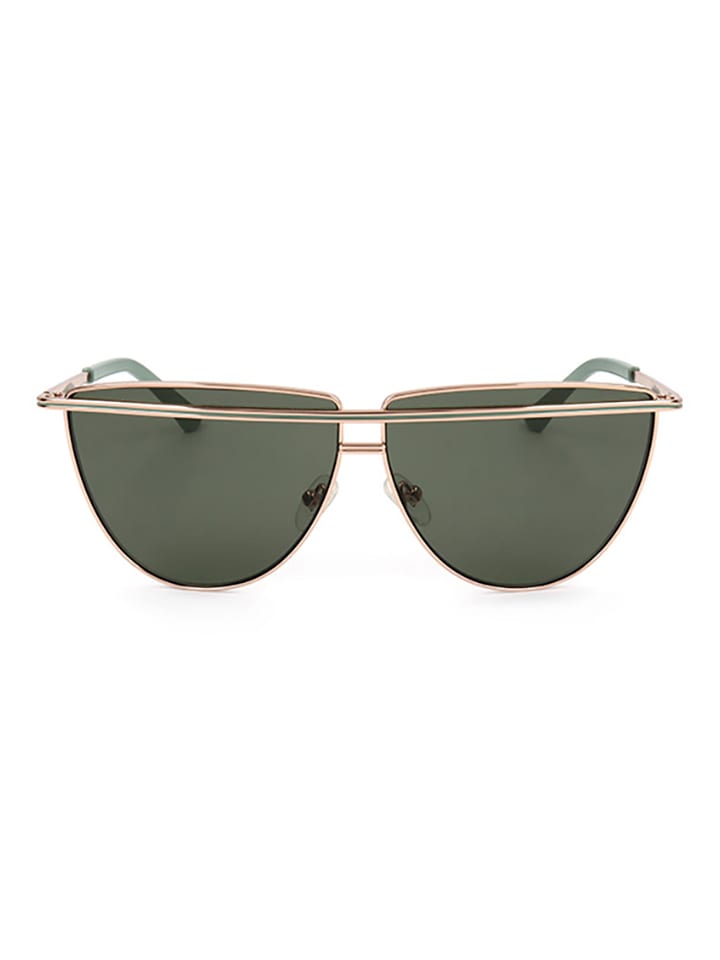 Guess Damen-Sonnenbrille in Gold/ Khaki günstig kaufen 63
