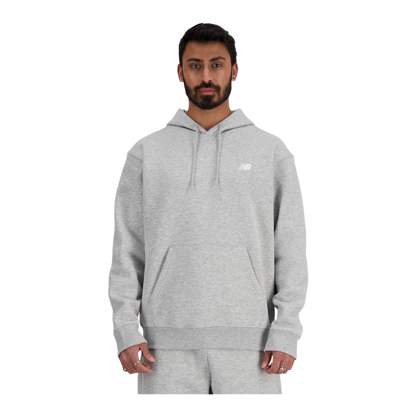New Balance Sport Essentials Fleece Hoody Grau FAG