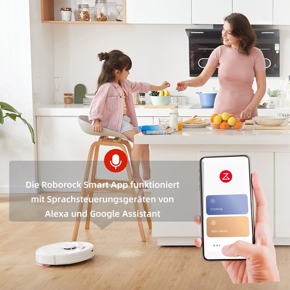 Roborock Saugroboter Q7 MAX, 58 W, beutellos,4200Pa, Selbstaufladender RoboterStaubsauger, mit No-Go-Zonen, Alexa & App Connect(S5 max Aktualisierung)