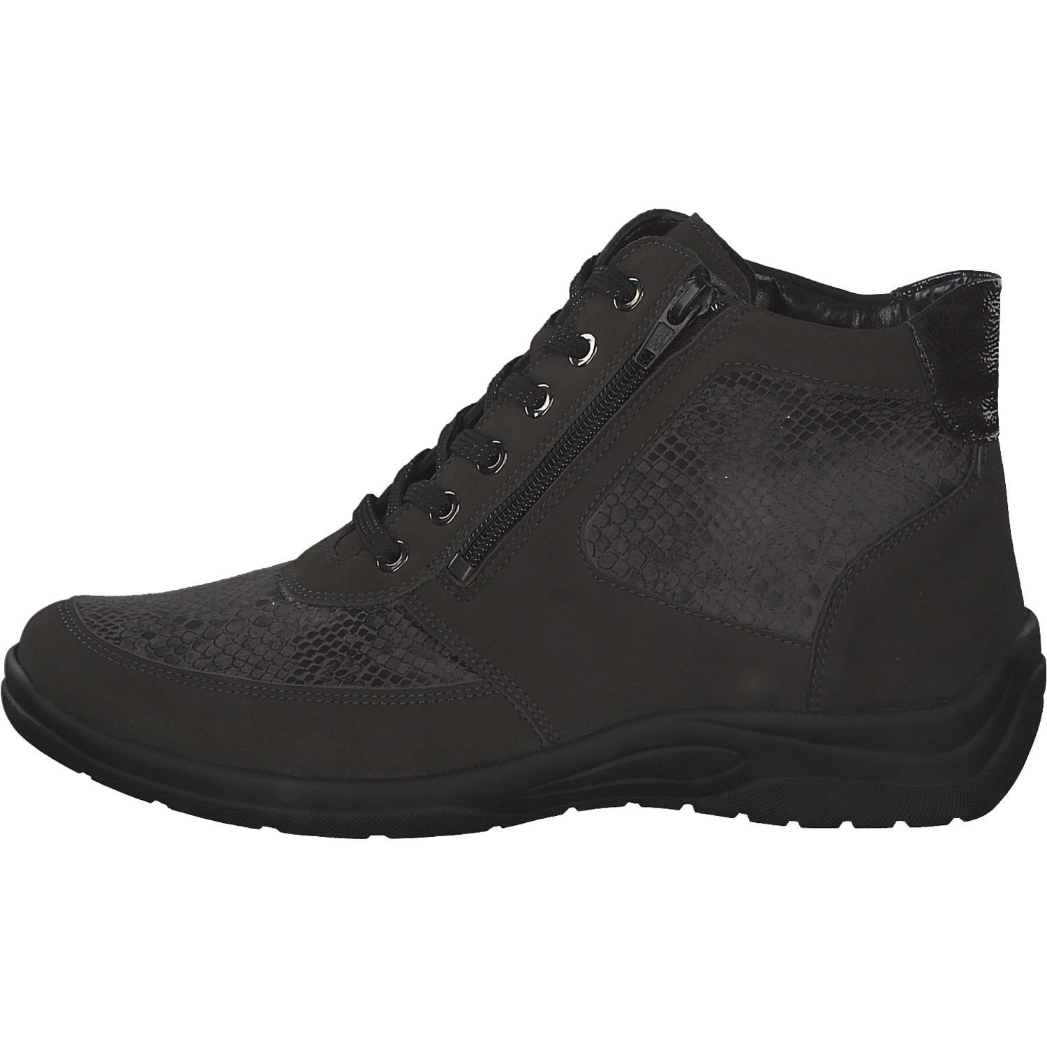 Waldläufer Hesna 312H82, Sneakers High, Damen, Carbon Anthrazit