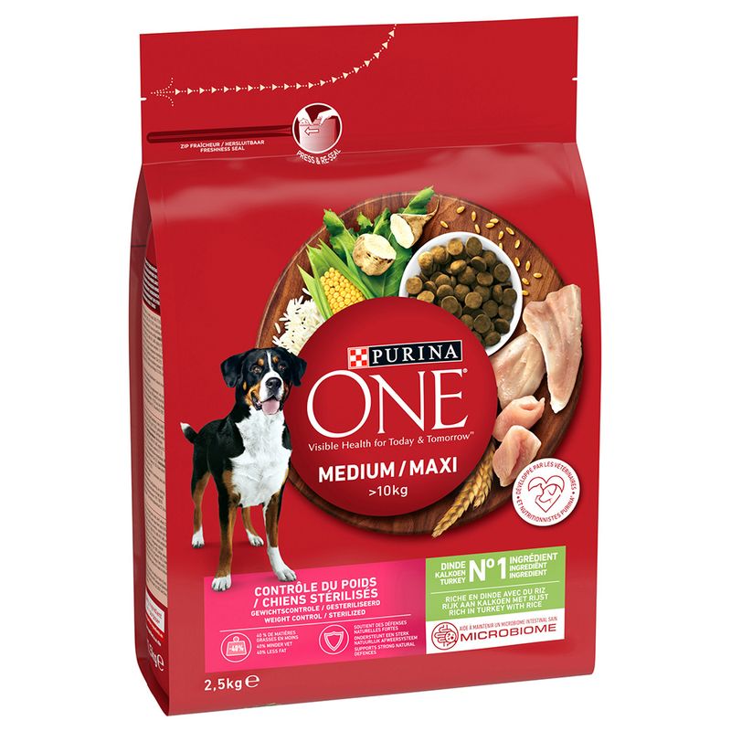 PURINA ONE Medium/Maxi Weight Control Sterilised Truthahn