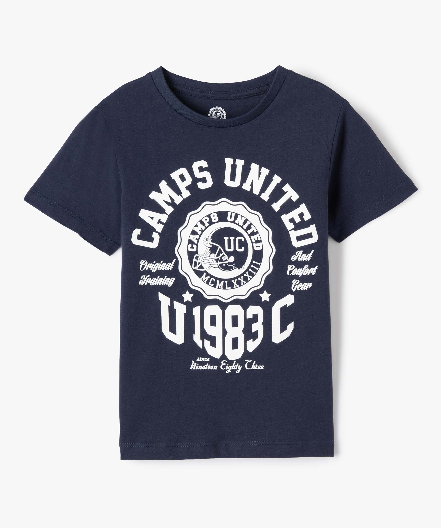 Tee-shirt Garçon avec inscription XXL sur le buste - Camps ... bleu | GEMO