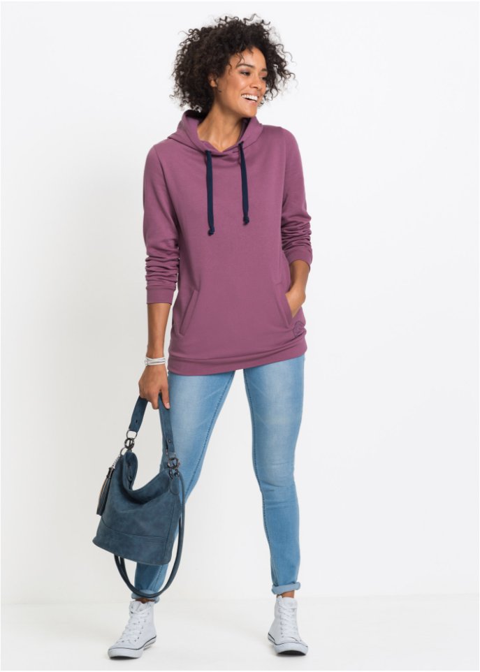 Longkapuzensweatshirt, Langarm