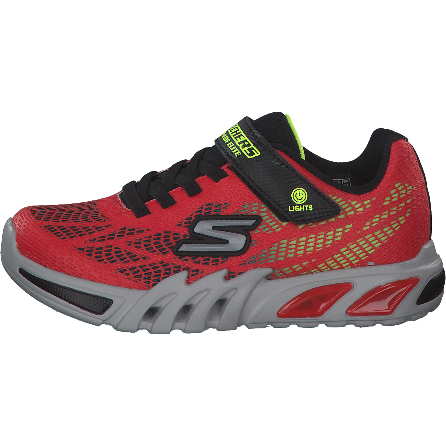 Skechers 400137L, Sneakers Low, Kinder, red/black/yellow