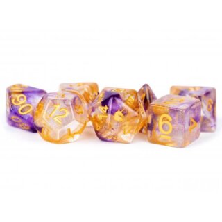 Unicorn Resin Polyhedral Dice Set Royal Sunset