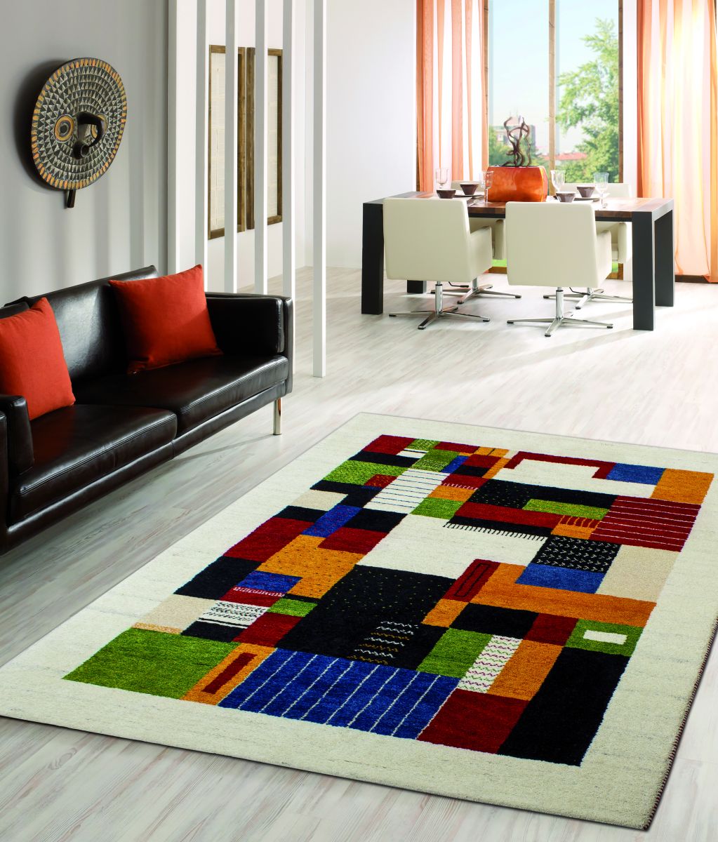 Teppich aus Indien Trivo Beige 70 x 140 cm