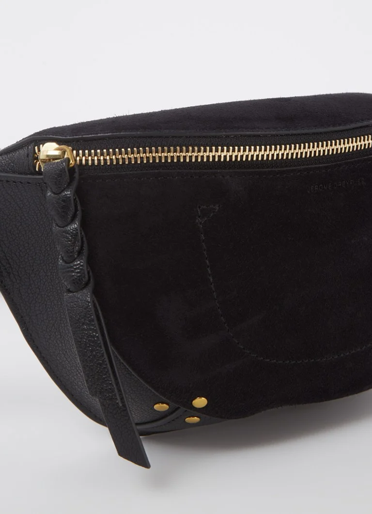 Jérôme Dreyfuss Lino Banane belt bag in calf suede with goatskin details