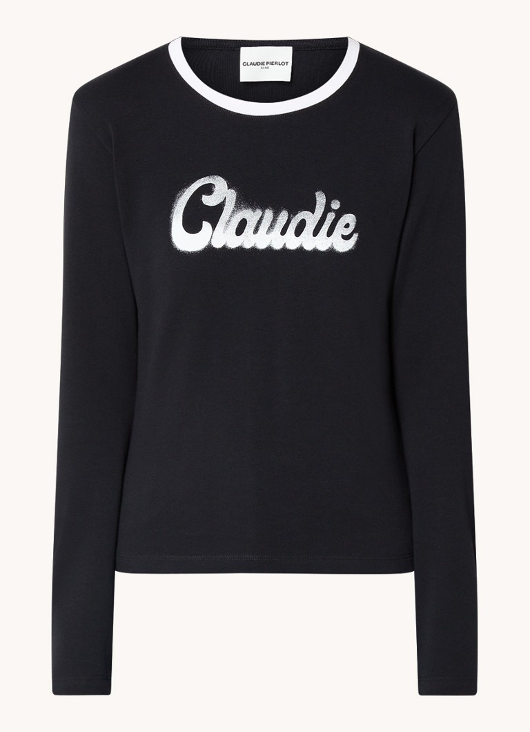 Claudie Pierlot Longsleeve with logo print