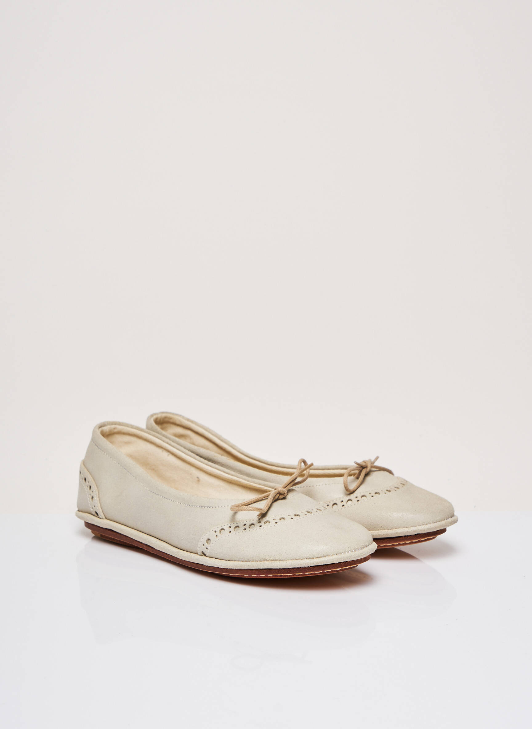 Le Plagiste Ballerines Fille couleur beige