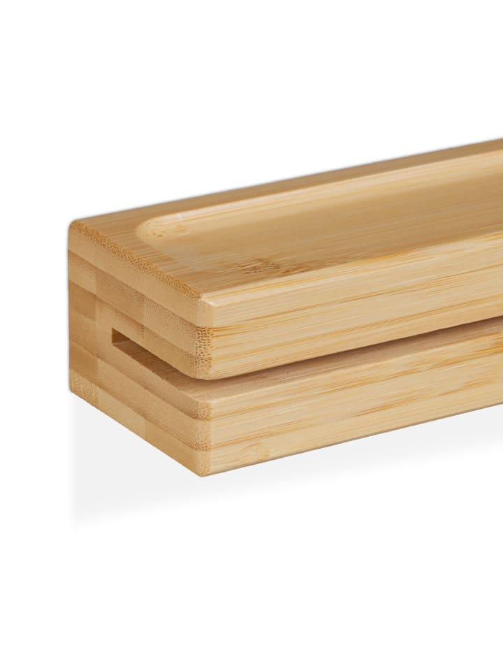 relaxdays Schlüsselbrett in Natur - (B)29,5 x (H)4,5 x (T)6 cm günstig kaufen onesize