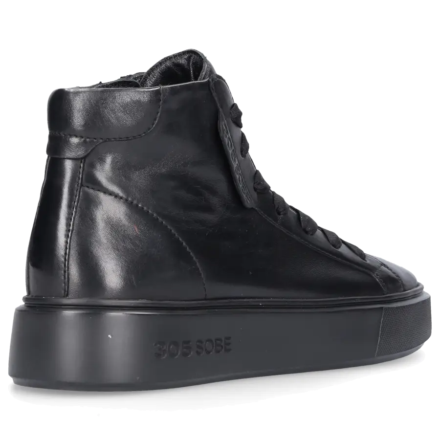 305 SOBE - Sneaker high NEAL Kalbsleder - schwarz