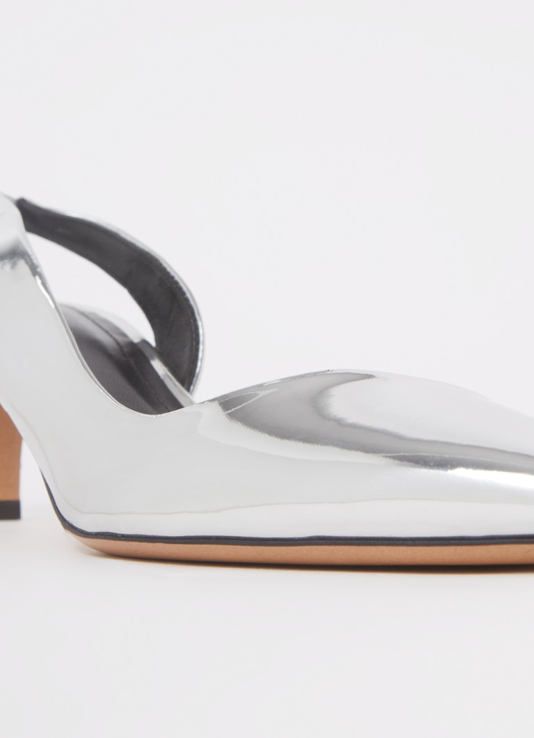 Isabel Marant Mirror slingback with metallic finish